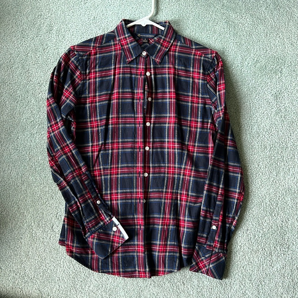 Brooks Brothers button down shirt. Plaid in size 4.